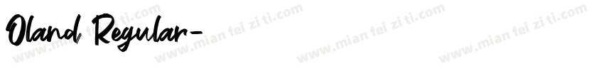 Oland Regular字体转换